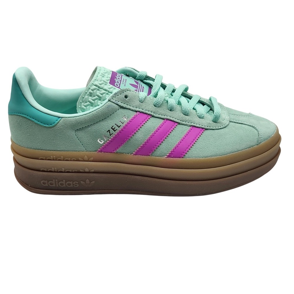 Adidas Gazelle Bold Mint Pink Gum Women's Size 6 Platform Sneakers NWOB‎